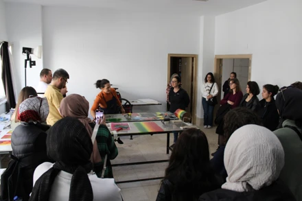 Elena SMYRNIOTIS tarafından "Mono Baskı" Workshop gerçekleştirildi